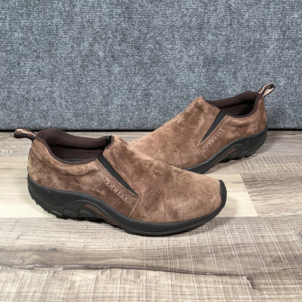 Merrell Jungle Moc Slip On Shoes Mens 11 Suede Casual Comfort Brown J65685